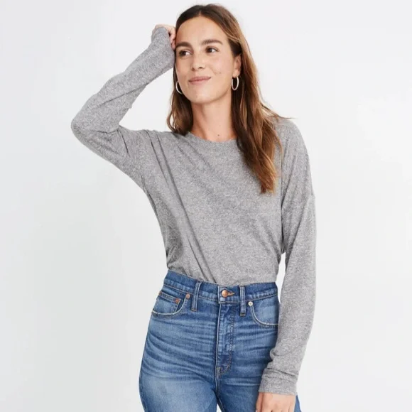 Madewell Rivet & Thread Ex Boyfriend Long Sleeve Tee - Picture 5 of 8